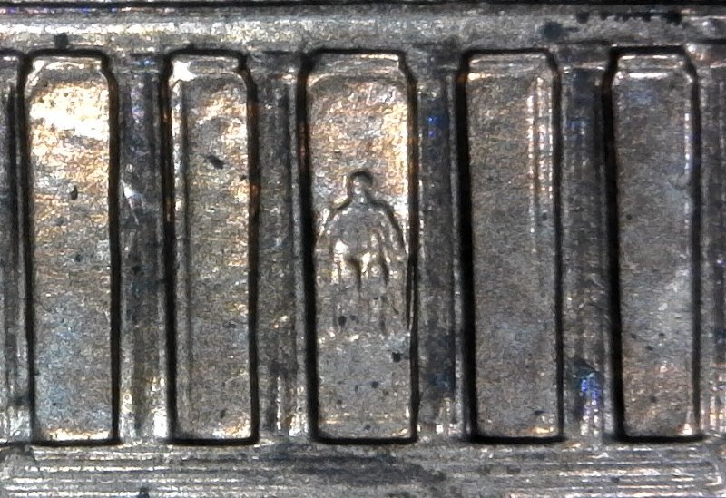 1999-P-Lincoln-Memorial-Cent-With-Nice-Column-Bar-DDR-To-The-Right